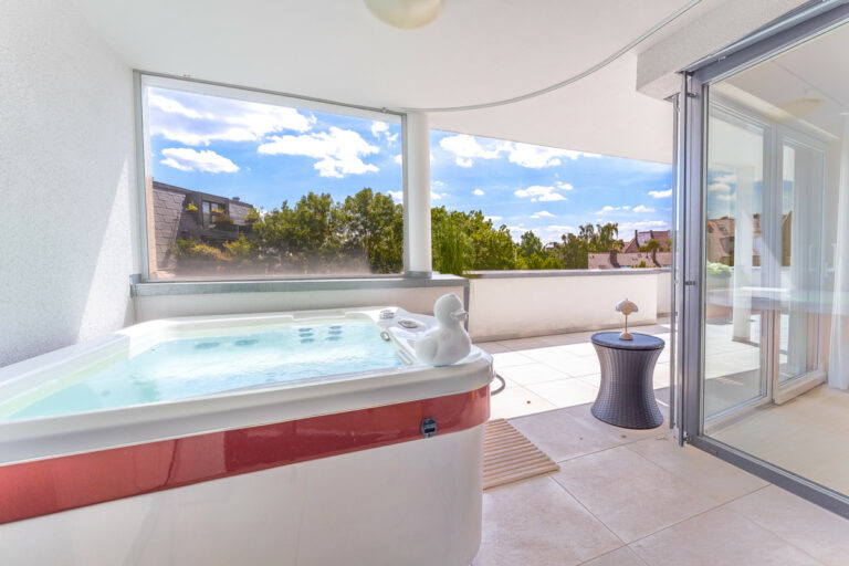 Süd-Terrasse mit Jacuzzi