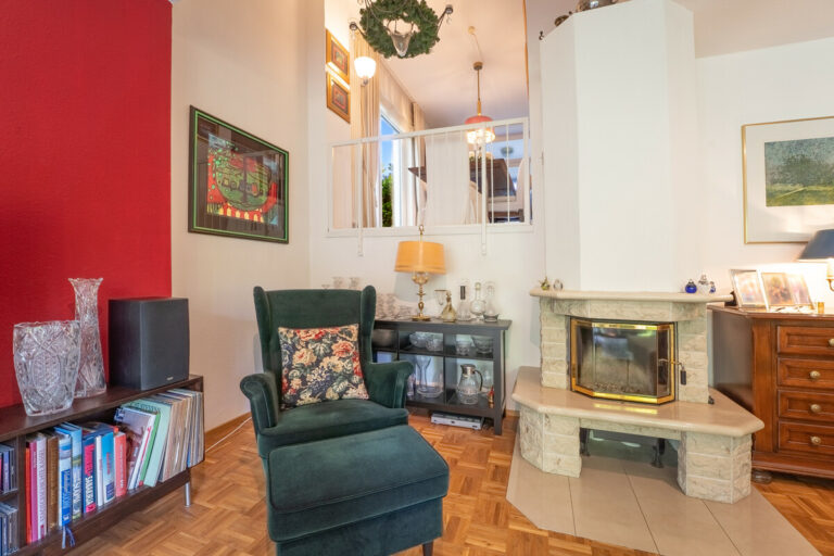 Kamin im Wohnzimmer