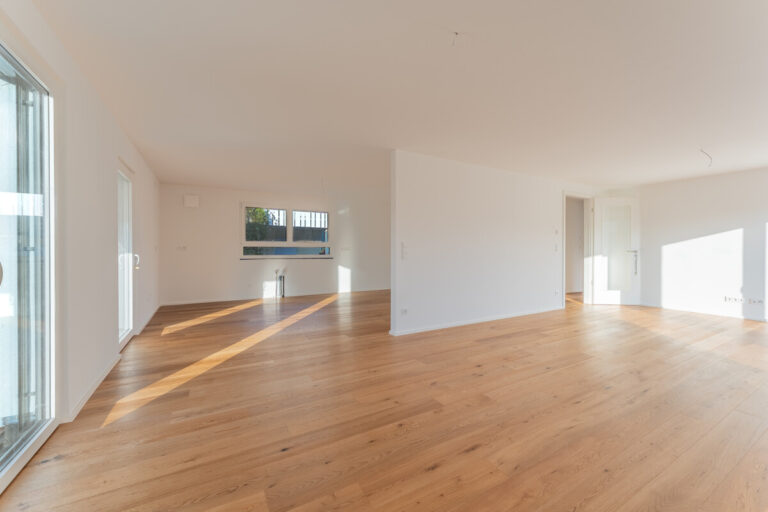 Blick auch dem Wohnbereich zur Küche