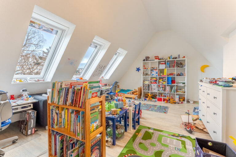 Kinderzimmer im Dachgeschoss