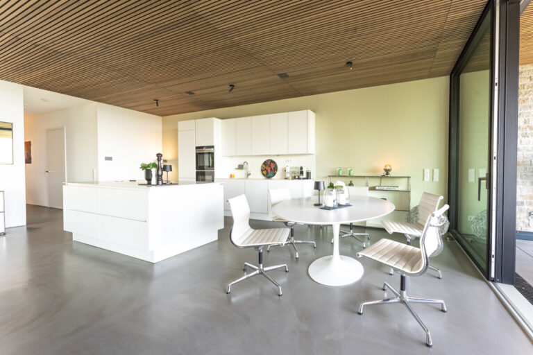 Offene Küche und Essbereich