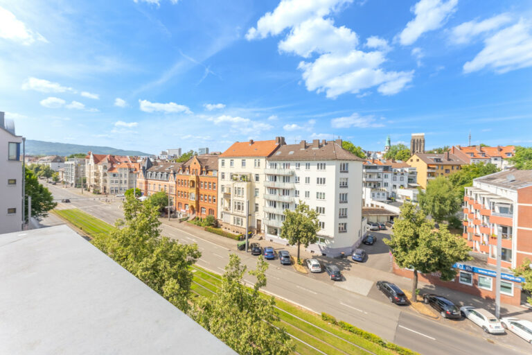 Blick vom Balkon zum Herkules