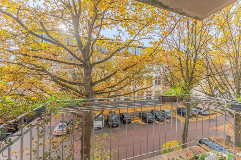 Blick vom Süd-Balkon zur Gräfestraße