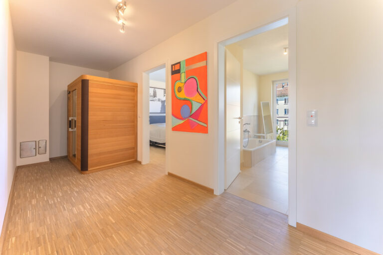 Flur im Privatbereich mit Sauna