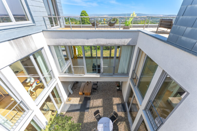 Blick in das Atrium
