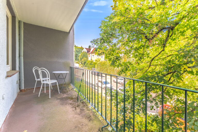 Nordwest-Balkon am Schlafzimmer