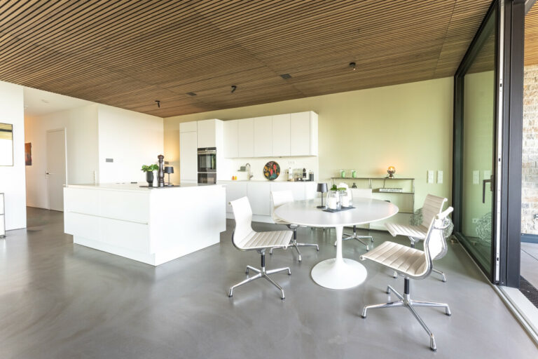 Offene Küche und Essbereich