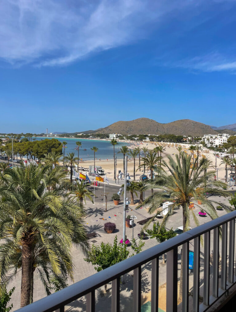 Ausblick zum Strand